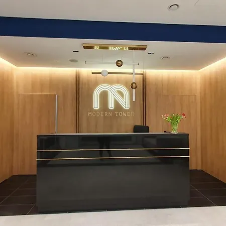 Apartament Bursztynowy Modern Tower Gdynia